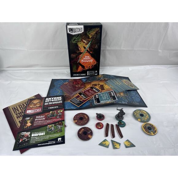 Unmatched: Little Red Riding Hood vs Beowulf Board Game Complete - Picture 4 of 5